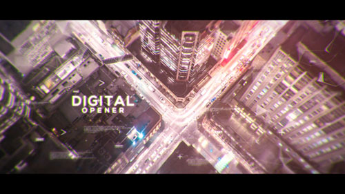 Digital Parallax Opener | Slideshow - Project for After Effects (Videohive)