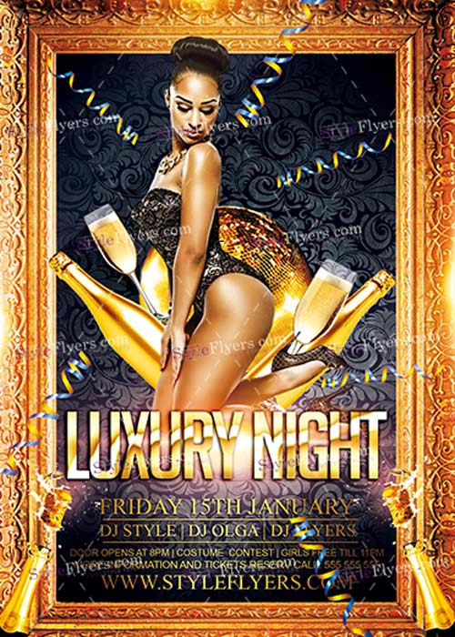 Luxury Night PSD V7 Flyer Template