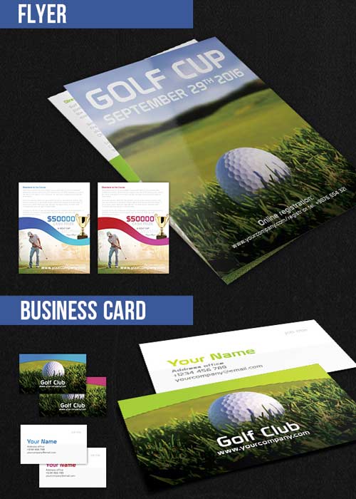 Golf Cup Brochure Pack PSD V2 Template
