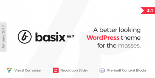 Download Nulled Basix v3.1.0 - Responsive WordPress Theme visual