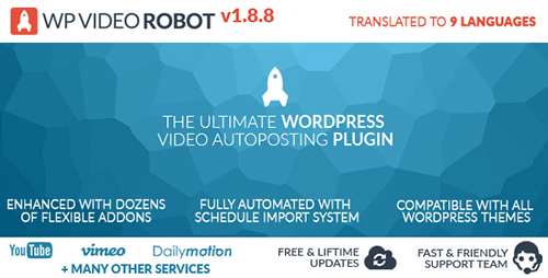 Nulled WordPress Video Robot Plugin v1.8.8 visual