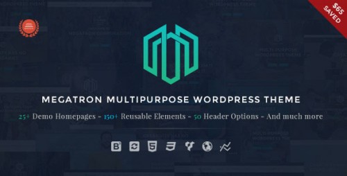 Nulled Megatron v2.3 - Responsive MultiPurpose WordPress Theme product graphic
