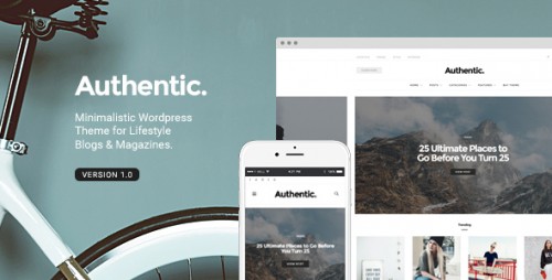 NULLED Authentic v1.0.9 - Lifestyle Blog & Magazine WordPress Theme product picture