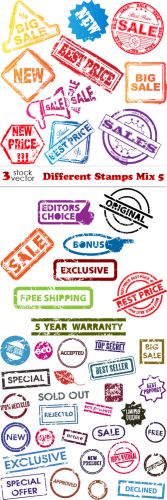Vectors - Different Stamps Mix 5