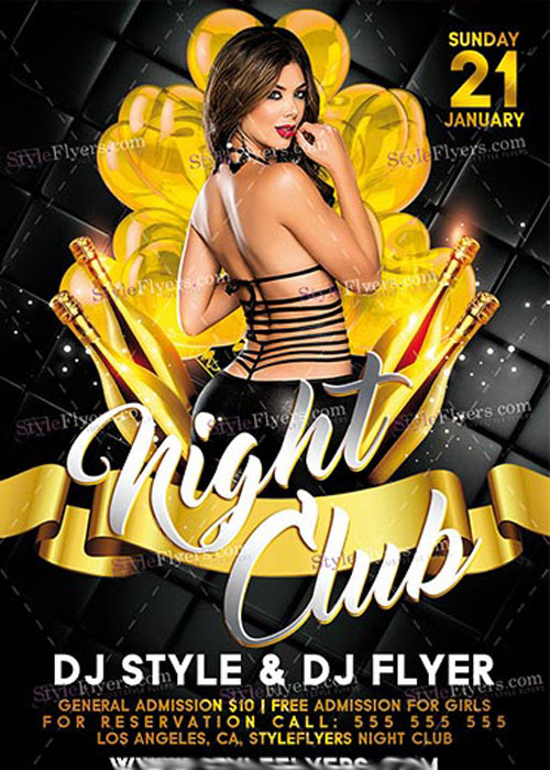 Nightclub PSD V14 Flyer Template