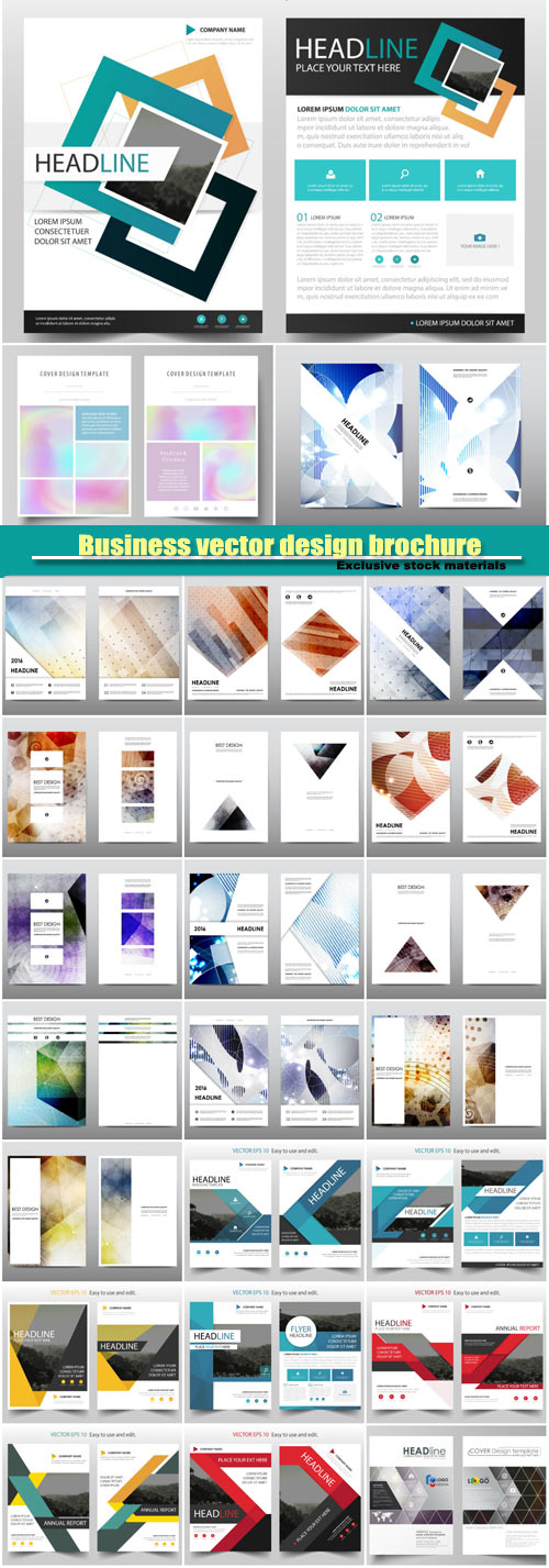 Business vector design brochure, flyer template, card creative design