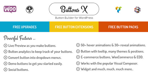 CodeCanyon - Buttons X v1.6 - Powerful Button Builder for WordPress - 12710619