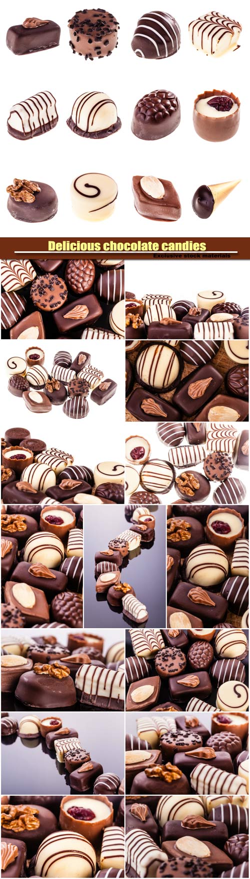 Delicious chocolate candies