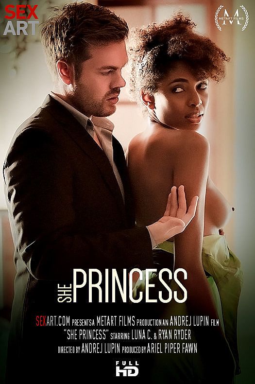 [SexArt.com / MetArt.com] Luna C & Ryan Ryder (She Princess / 01.02.2107) [All Sex, IR, Ebony, 1080p]