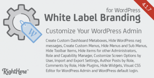 [GET] Nulled White Label Branding for WordPress v4.1.7.7615 - Plugin product photo