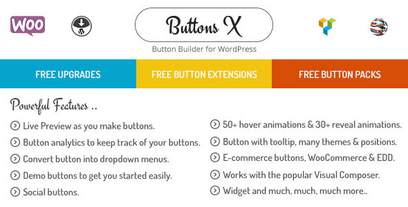 [NULLED] Buttons X v1.6 - Powerful Button Builder for WordPress snapshot