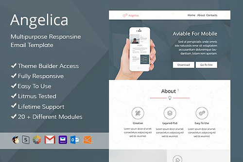 Angelica - Email template + Builder - CM 476089