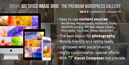 CodeCanyon - Justified Image Grid v3.4.2 - Premium WordPress Gallery - 2594251