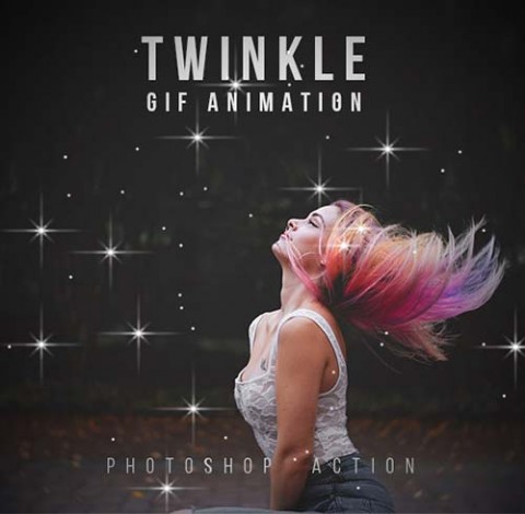GraphicRiver Twinkle Gif Animation Photoshop Action
