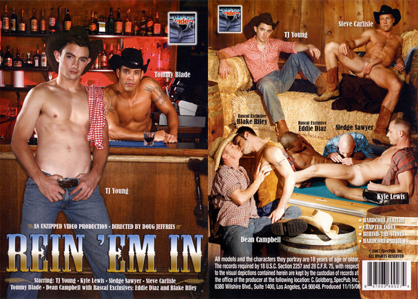 Rein Em In /    (Doug Jeffries, Unzipped Video) [2007 ., Muscle, Young Men, Big Dick, Oral/Anal Sex, Rimming, Hairy, Tattoos, Masturbation, Cumshot, DVDRip]