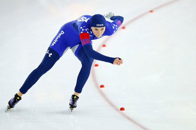 Американка Хизер Бергсма двукратная чемпионка мира по конькам