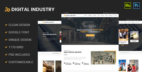 ThemeForest - Digital Industry v1.1 - Industrial Business Muse Template - 18877535