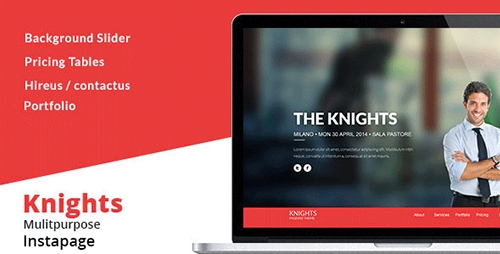 ThemeForest - Knights v1.0 - Multipurpose Instapage Template - 13852443