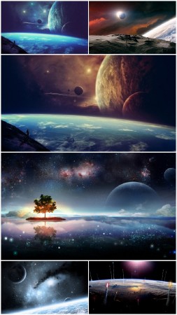 Planetscape wallpaper