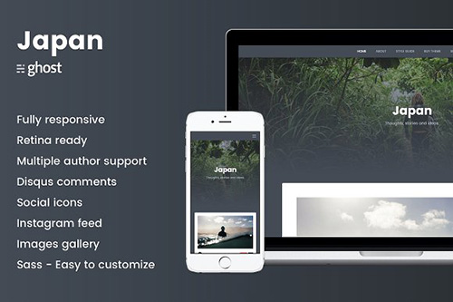 Japan v1.0.1 - Responsive Content Focused Ghost Theme - CM 887730