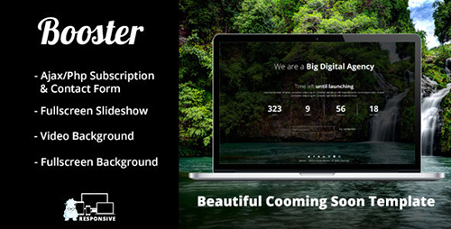ThemeForest - Booster - Responsive Coming Soon Template (Update: 24 June 14) - 8046947