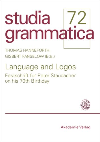 Language and Logos Studies in Theoretical and Computational Linguistics