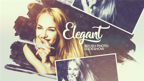 Elegant Brush Photo Slideshow - After Effects Project (Videohive)