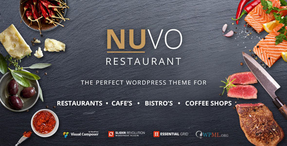 NUVO v6.0.1 - Restaurant, Cafe & Bistro Wordpress Theme