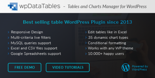 [GET] Nulled wpDataTables v1.7.2 - Tables and Charts Manager for WordPress download