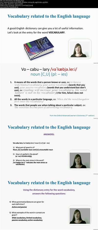 Academic Vocabulary Builder Grammar & 560 Word List
