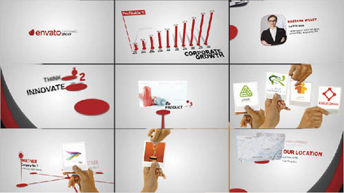 Corporate Profile With Hand Gestures - Project for After Effects (Videohive)