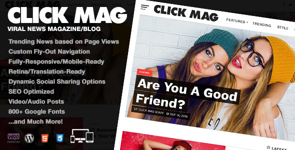 Click Mag v1.07.0 - Viral WordPress News Magazine Blog Theme