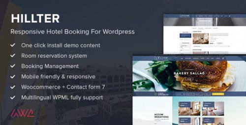 Nulled Hillter v1.13.6 - Responsive Hotel Booking for WordPress  