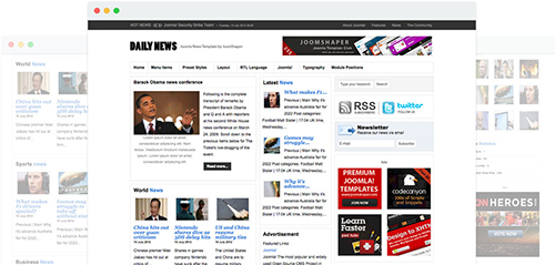 JoomShaper - News v1.0 - Joomla News Template