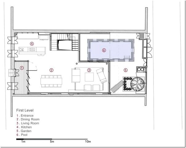 План-схема особняка V House