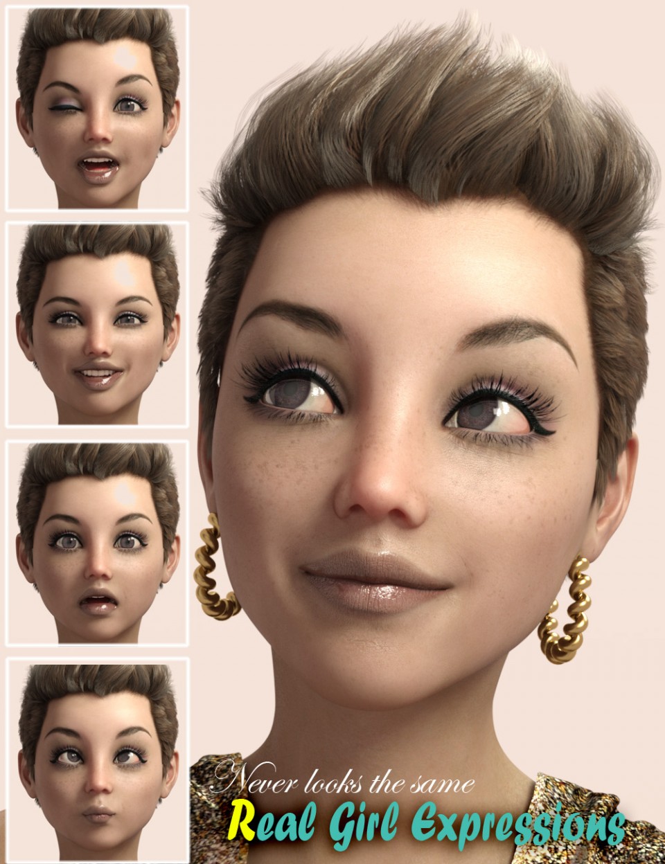 RealGirl Expressions for Genesis 3 Female(s)