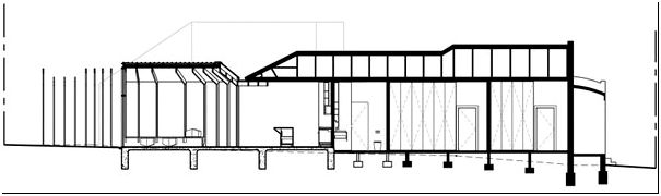 План-схема частной резиденции Cross Stitch House