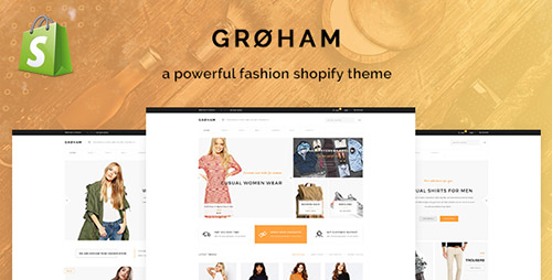 ThemeForest - Groham v1.0 - Fashion eCommerce Shopify Theme - 19221908