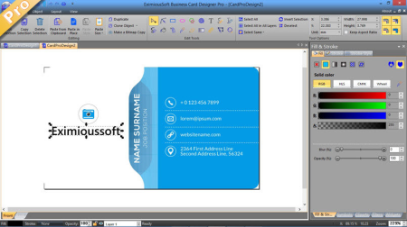 EximiousSoft Business Card Designer Pro 3.10