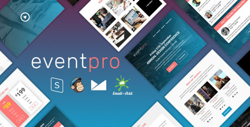 ThemeForest - EventPro v1.0 - Responsive Email Template with MailChimp Editor, StampReady & Online Builder - 24119196