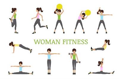 Woman Vector Fitness