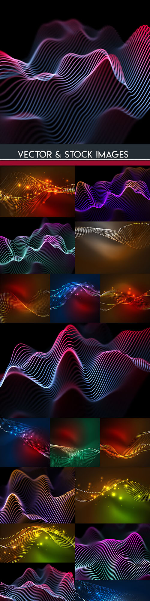 Bright lines neon background decorative abstract