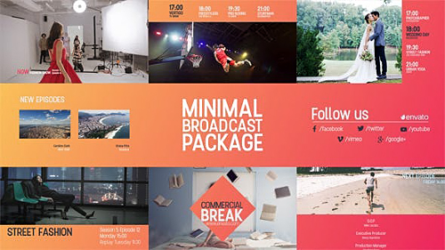 Minimal Broadcast Package - Project for After Effects (Videohive)