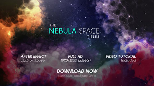 The Nebula Space Titles l The Galaxy Titles - Project for After Effects (Videohive)