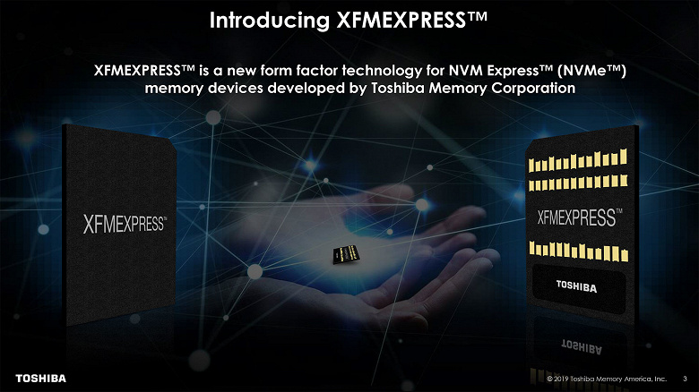 Бражка Toshiba представила стандарт энергонезависимой памяти XFMExpress