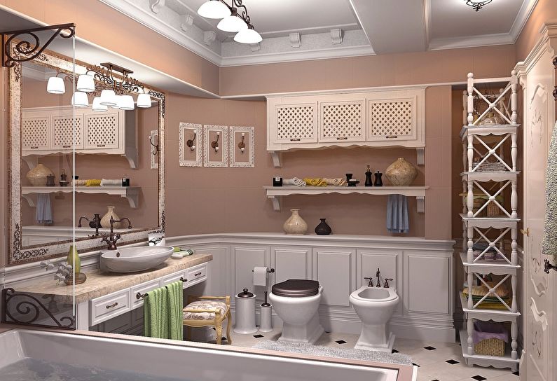 Дизайн ванной комнаты в стиле прованс (55 фото) идеи интерьеров