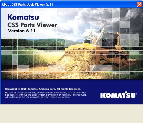 KOMATSU Europe CSS Parts Book Viewer 5.11