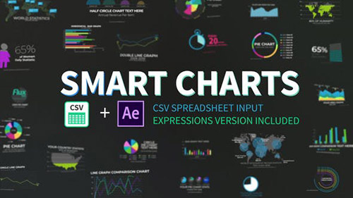 Smart Charts CSV Infographics - Project for After Effects (Videohive)