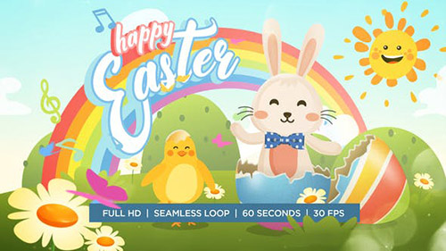 Easter Bunny and Chicken Dance Greeting - Project for After Effects (Videohive)