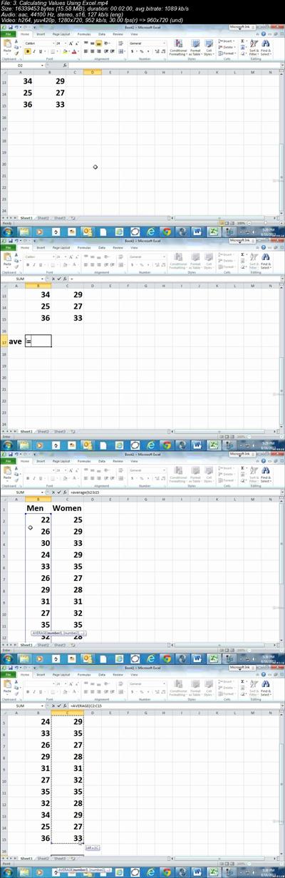 Statistics graphs using Excel